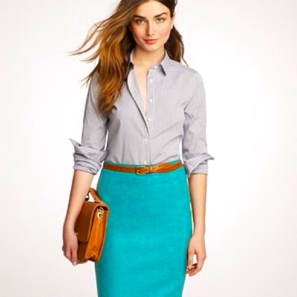 J. Crew wool pencil skirt